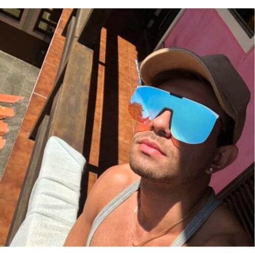 Sexy Oversized Sunglasses Women New Designer Big Frame Square Sun Glasses Shades Men Windproof Eyewear uv400 NX