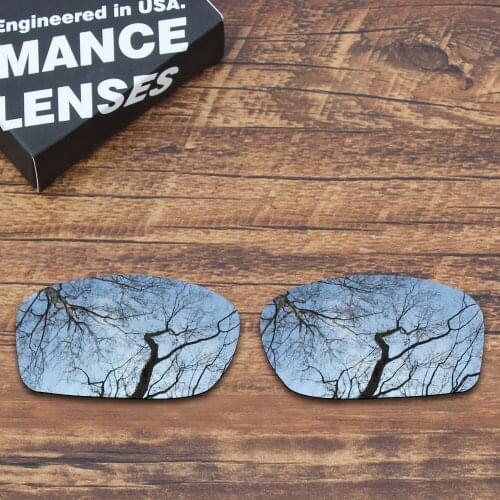 ToughAsNails Polarized Replacement Lenses for Oakley Fives Squared Sunglasses Metallic Silver (Lens Only)