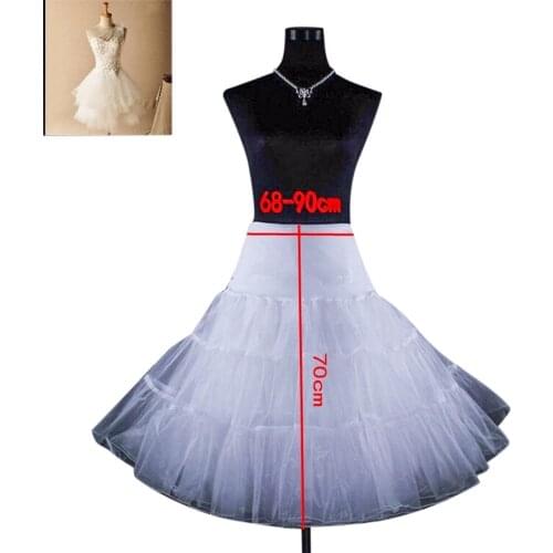 ANTI Cheap Wedding Accessories Petticoat Vestido Longo Short Crinoline Underskirt Hoop Skirt Colored Petticoats Fast Shipping