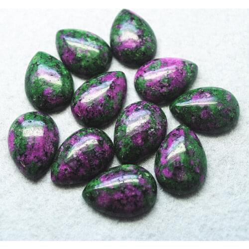 15pcs Top selling green jasperr stone Cabochons Natural Colors 10x14mm 13x18mm 18x25mm Womens bracelets making Dropwater