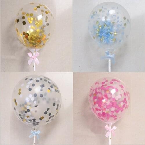 2set 5inch confetti Latex balloon cake top hat shape set balloon Happy birthday party decoration baby shower Kids Gift Globos