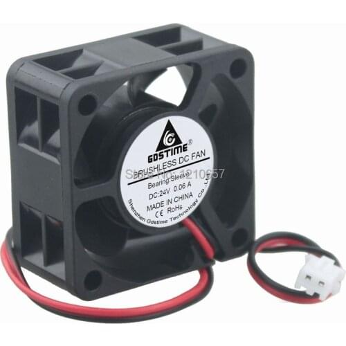50Pieces LOT Gdstime 40mm 4020 4cm 40x20mm DC 24V 2Pin Brushless Cooling Fan