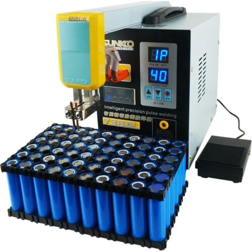 738AL Handheld Battery Spot Welder Magnetic Detachable Telescopic Arm Spot Welding Machine for 18650 Lithium Battery
