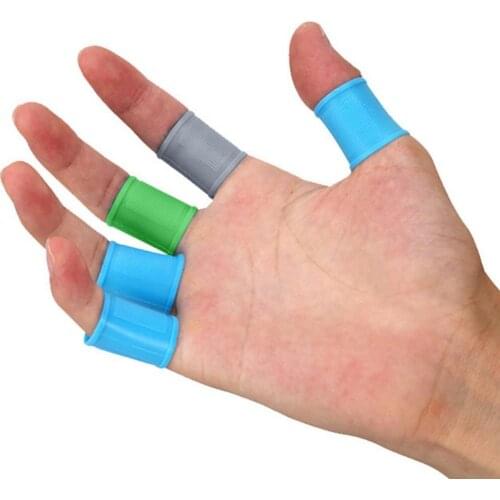 8Pcs Unisex Multi Color Golf Finger Silicone Support Sleeves Hand Protector Golf Finger Silicone