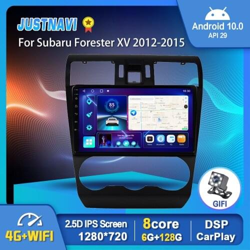 1280*720P Android 10.0 GPS Car Radio For Subaru Forester XV 2012-2015 Multimedia Player DSP Carplay 6G 128G Stereo No 2 din DVD