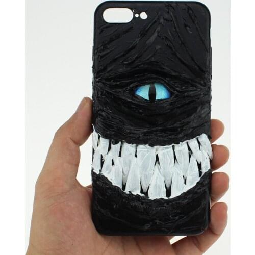 Handmade Eye Of Horus Black Terror Phone Case For Iphone 12 Pro Max 7 8 Plus X XS XR SE XSMAX Samsung S20 21 Cover Note 10 Ultra