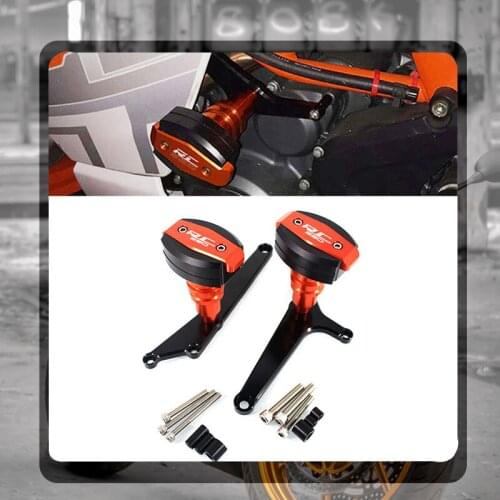 For RC 390 RC390 2014 2015 2016 2017 Motorcycle CNC Falling Protection Frame Slider Fairing Guard Anti Crash Pad Protector