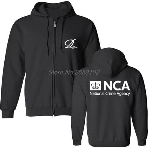 Hot Sale Fashion New NCA National Crime Agency United Kingdom Britains FBI Police Cops Sweatshirt Mens Cotton Hoodies