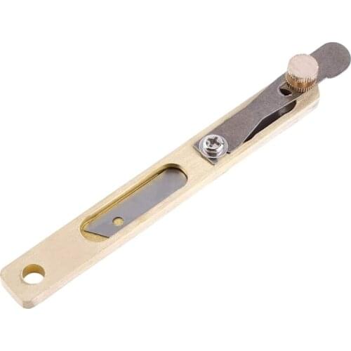 Leather Cutter Tool Copper and Stainless Steel Positioning Line Strip Cutter Leather Craft DIY Tools Kit for Leather