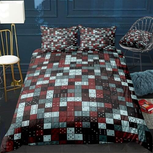 Abstract Dash Pattern Bedding Set For Bedroom Soft Bedspreads For Double Bed Home Duvet Cover Quality Quilt Cover+Pillowcasex2