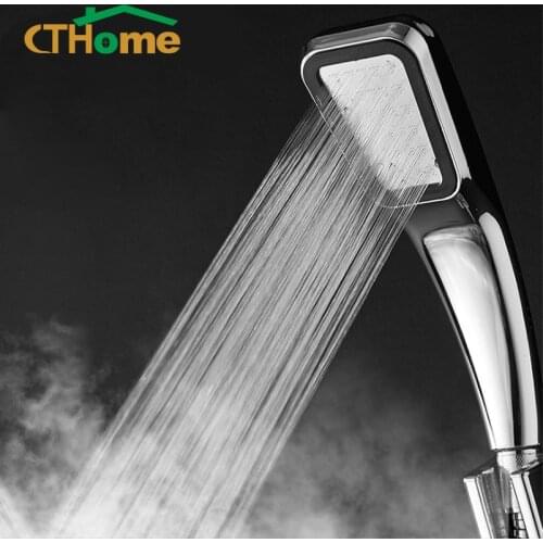 CTHome 300 Hole Square High Pressure Bathroom Rainfall Shower Head Handheld Shower Water Saving Shower Head Filter Sprayer Head