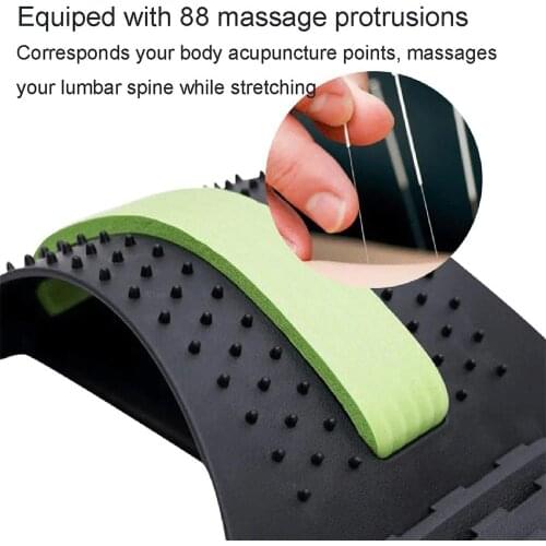 1PC Back Massager Stretcher Fitness Massage Equipment Stretch Relax Stretcher Lumbar Support Spine Pain Relief Chiropractic