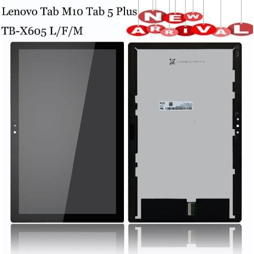 10.1" For Lenovo Smart Tab M10 Tab5 Plus TB-X605 TB-X605L TB-X605F TB-X605M LCD Display Matrix with Touch Screen Digitizer
