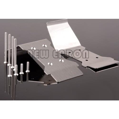 #105298 1 Pairs Stainless Steel Front & Rear Lowe Skid Plate Metal FOR RC HPI Racing Car Part 1/12 Savage XS Flux SS RTR Ford