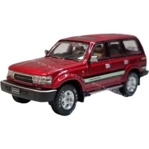 1:64 TOYOTA LAND CRUISER LC80 RED Alloy model car Metal toys for childen kids diecast gift