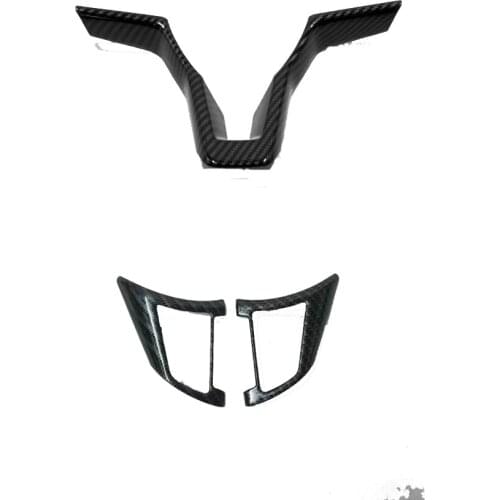 For Nissan X-Trail X Trail T32 2019 2020 2014-2018 Carbon Fiber Steering Wheel Button Frame Cover Trim Auto Accessories