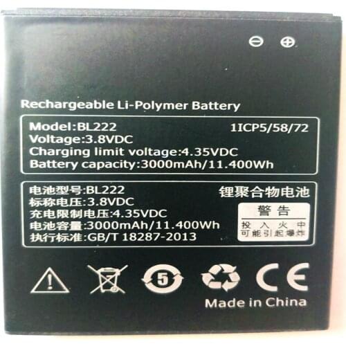 New BL222 BATTERY For Lenovo S660 S668T S 660 668T 3000mAh 3.8v Li-ion Cell Phone Batteries with phone stander