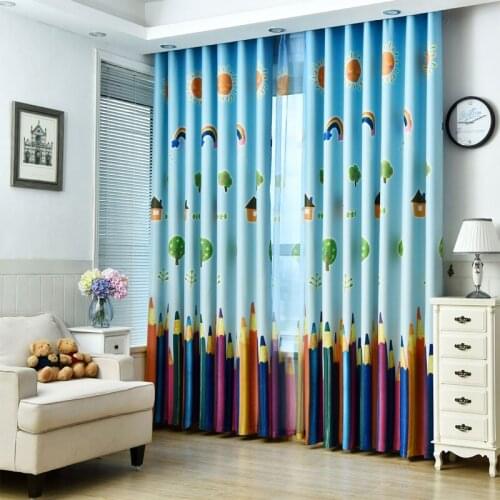 New Arrival Modern Luxury Curtains For Living Room Kitchen Bedroom Window Blackout Kids Sheer Tulle Window Panel Custom