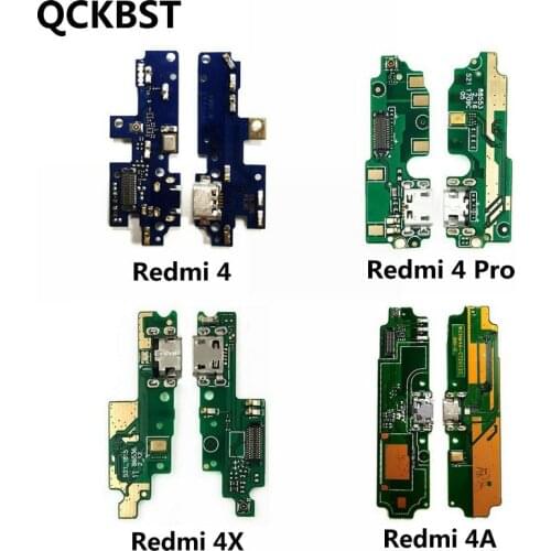 New Micro USB Charging Port Jack Dock Plug Connector Charge Board Flex Cable With Microphone For Xiaomi Redmi 4 Pro 4X 4A