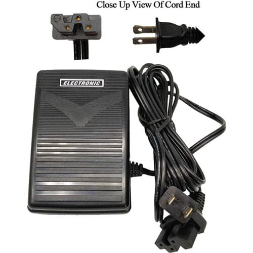 FOOT CONTROL PEDAL # 30990 W/ Cord Singer 132Q 140Q 1019 1025 1027 14J334 White