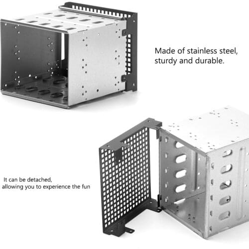 Large Capacity Stainless Steel HDD Hard Drive Cage Rack SAS SATA Hard Drive Disk Tray Caddy for Computer Accessories