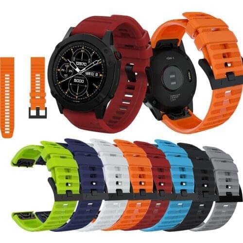 22MM Strap For Garmin Fenix 5 Watch Quick Release sport Silicone WristBand For Garmin Fenix 5 Strap For Garmin Fenix 5 Watchband