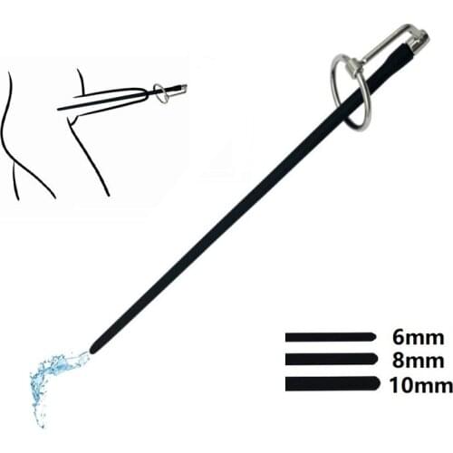 Silicone stainless steel Metal head ring urethral dilators catheter sound man penis plug masturbator sex toy for male