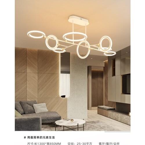 Nordic living room chandelier creative led restaurant light simple modern bedroom chandelier designer bar table lamps
