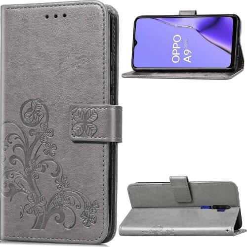 Sculpture Emboss Leather Case for OPPO A9 2020 (6.5in) CPH1937 Cover Flip Stand Card Slot Wallet Book OPPOA9-2020 BBK 1937