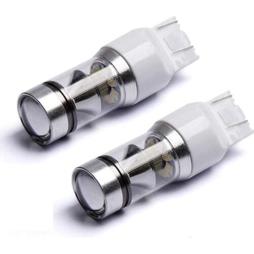 T20 7443 7444 W21 W3X16Q 12V White LED Car Light Bulb 20XCree Chips for Turn Signal Brake Parking Tail Light DRL Canbus No Error