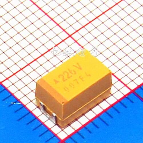 Chip tantalum capacitors 226T 22UF 50V E type 7343H 2917 10% yellow polar gall capacitors