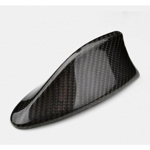 Universal Fitted Real Carbon Fiber Roof Top Decorative Antenna Shark Fin Aerials Car Styling