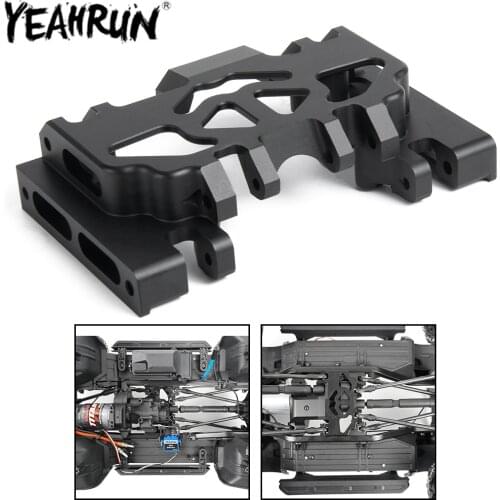 YEAHRUN TRX4 Skid Plate Transmission Gearbox Mount for 1/10 RC Crawler Car Traxxas TRX-4 Upgrade Accessories