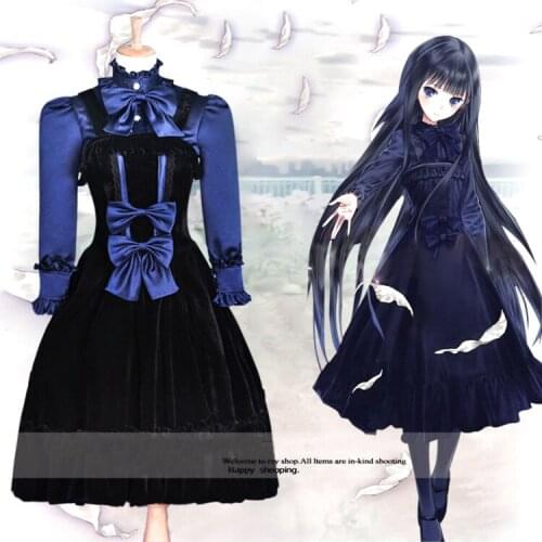 Halloween costumes for women Heavens Memo Pad Alice Shionji Yuuko cosplay Costume anime clothes Gothic Lolita dress Custom