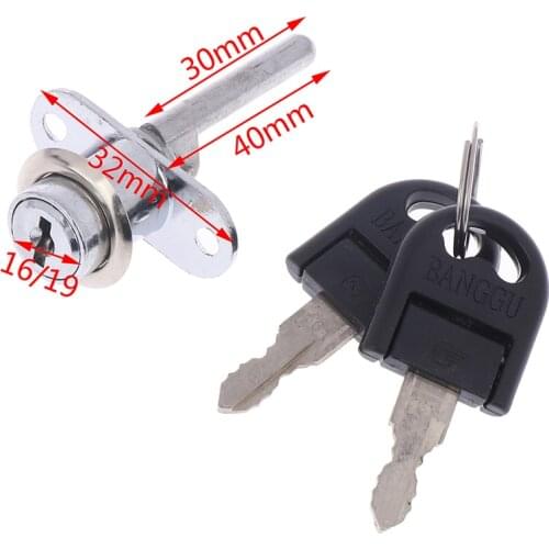 1set 40 X 16cm Zinc Alloy Mailbox Locks Drawer Cupboard Lock Keys High Quality Tubular Cam Cylinder Locks For Safebox Or Files