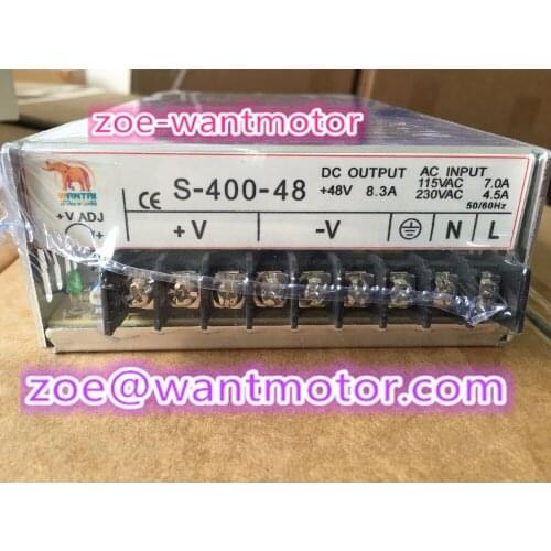 1PC wantai 400W 48V power supply Best quality 48V 8.3A 400W Switching Single Output Switching power supply AC to DC SMPS CNC