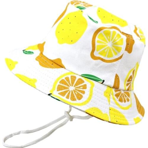Cute Baby Hat Spring Summer Cartoon Kids Hat for Girls Boys Bucket Hat Cotton Unisex Kids Accessories Children Cap 1 PC