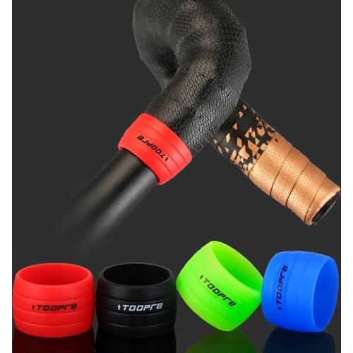 2pcs Road Bike Handlebar Tape Fixing Ring Fixed Gear Bicycle Anti-Skid Silicone Handle Strap Protective Sleeve Bike Accessories