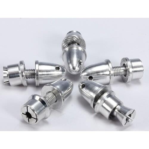 5 Pcs 2mm RC Aluminum Bullet Propeller Adapter Holder Prop Shaft For Brushless Motor
