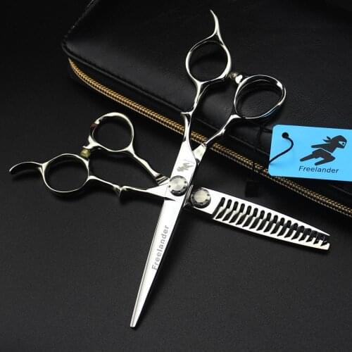 6.0" Professional haircut Cutting Scissors 440C Trimming Shears HIGH screw Stainless Steel Stylist Thinning Clipper