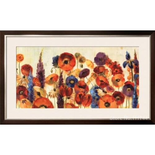 Abstract painting Joyful Garden by Silvia Vassileva art for living room Hand painted High quality