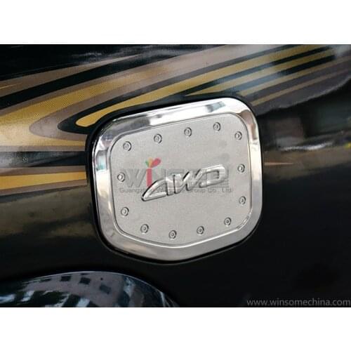 Accessory For Toyota Land Cruiser 120 Prado FJ120 2003 2004 2005 2006 2007 2008 2009 Chrome Fuel Tank Cover Car-styling Tuning