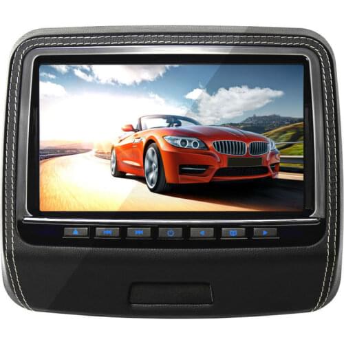 AUTOWINGS HD 800*480 9 inch TFT/LCD Screen Portable Car Headrest DVD Player Monitor Support USB/HDMI/RCA/IR/FM 32Bit Game Remote