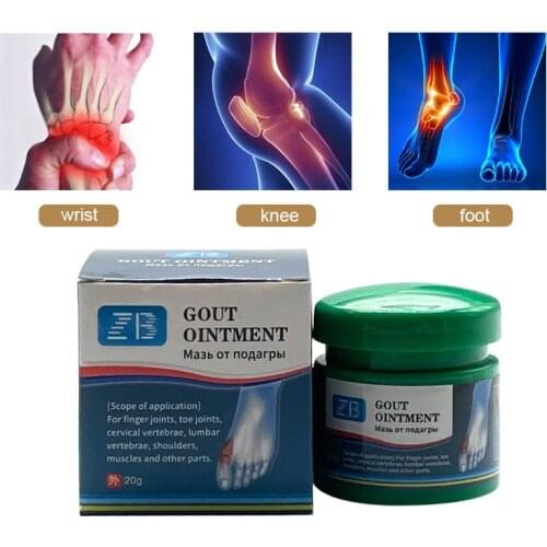 Gout Balm Herb Treatment Joint Bone Pain Killer Cream Sore Neck Health Ointment Muscle Relaxation Drug Plasters