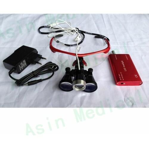 Dental magnifier with led headlamp binocular medical loupes antifog glasses surgical ENT magnifier