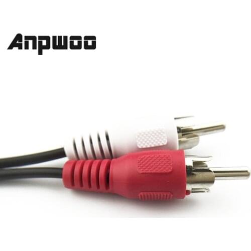CCTV Dual RCA Cable Stereo Audio Video Adapter 3.5mm Cable Double Female Jack To 2RCA Male Socket 3.5 Y Plug Converter