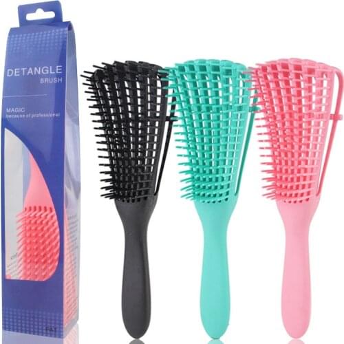 Detangling Hair Brush 4c Curly Hair Detangler Brush Hair Wet Thick Kinky Hair Adjust Hair Brush Scalp Massage Detangle Hairbrush