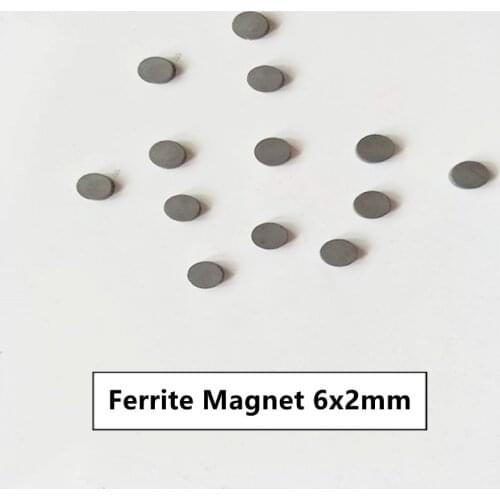 50-300PCS/LOT Y30 Disc Ferrite Magnet 6*2 Permanent MAGNET 6x2 Black Round Speaker magnets 6 x 2