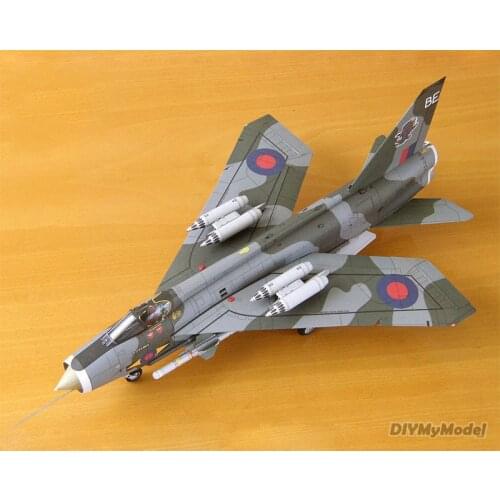 DIYMyModeI1: 33 British lightning f mk.6 DIY Handcraft Paper Model KIT Handmade Toy Puzzles Gift Movie props