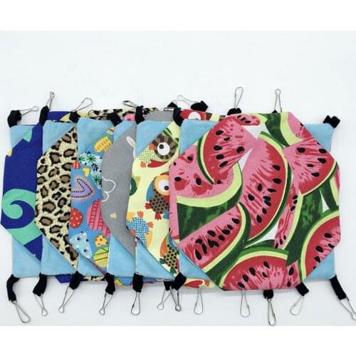 Pet Hammocks Hanging Bed Nest Double Layer Canvas Hammock Hamsters Chinchillas Ferrets Hammock GRSA889